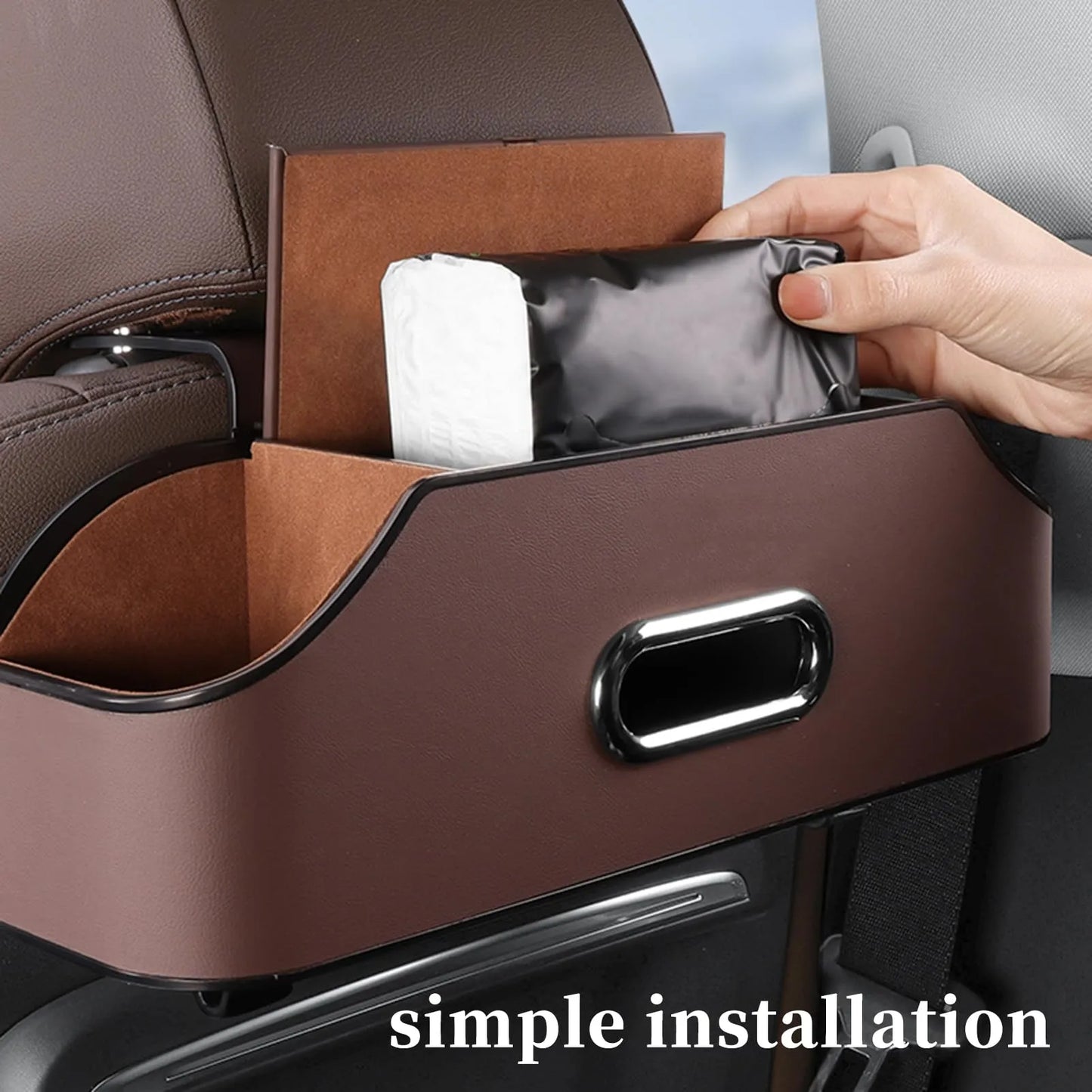 Leather Backseat Car Organizer